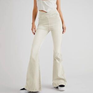 Free People Cross Waist Flare Pants - Size 29